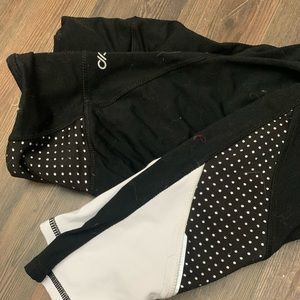 Black and white leggings